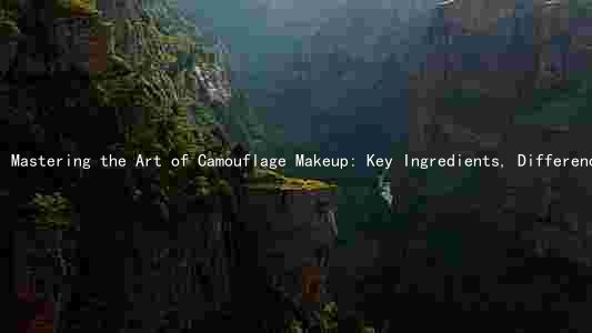 Mastering the Art of Camouflage Makeup: Key Ingredients, Differences, Benefits, and Types